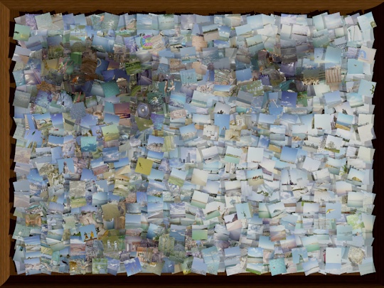 The full 3D pinboard photo mosaic